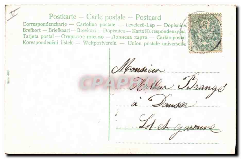 CPA Fantaisie Enfants  — Rückseite