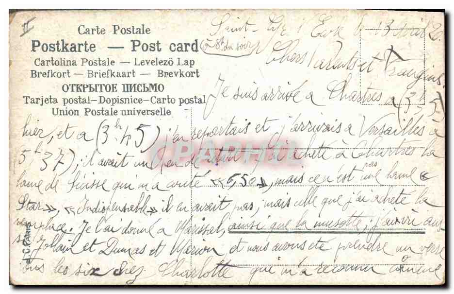 CPA Fantaisie Enfants  — Rückseite
