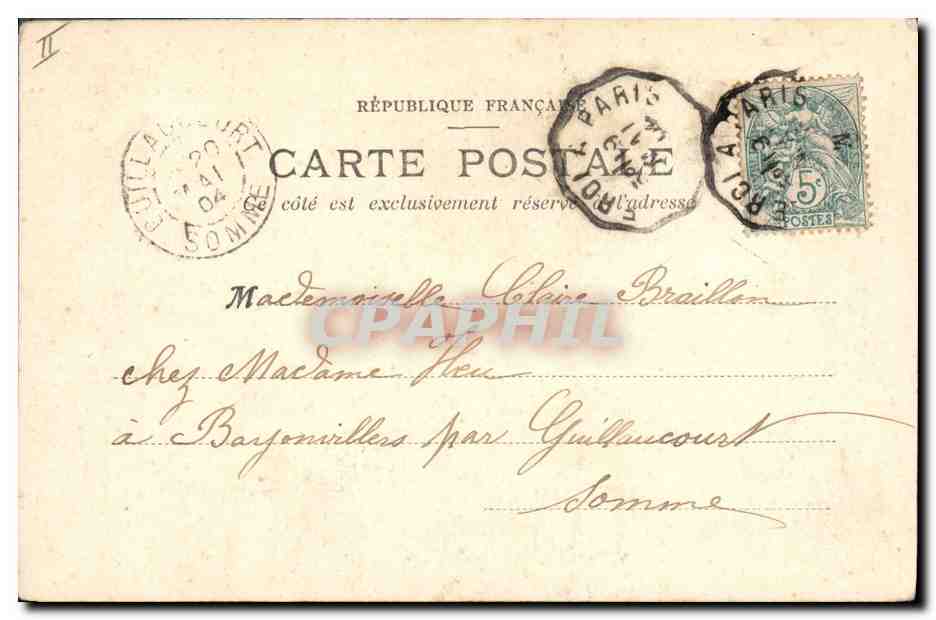 CPA Fantaisie Enfants  — Rückseite
