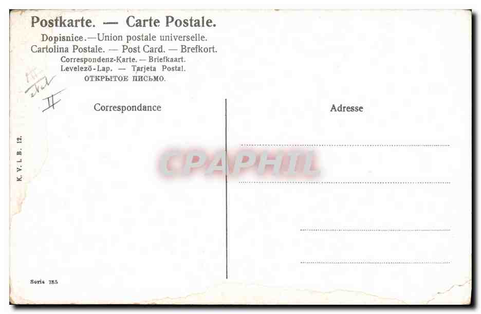 CPA Fantaisie Enfants Femme — Rückseite