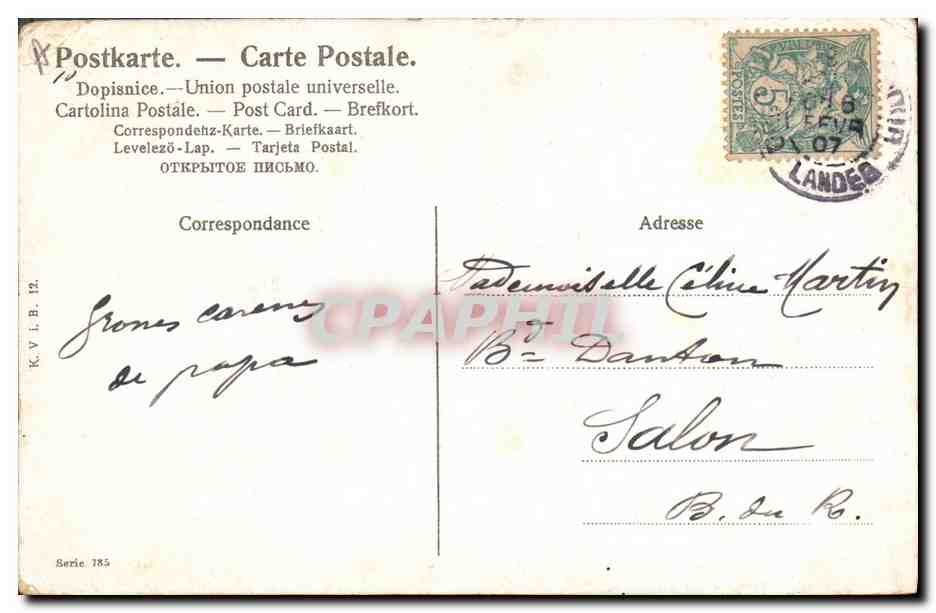 CPA Fantaisie Enfants Femme Peche  — Rückseite