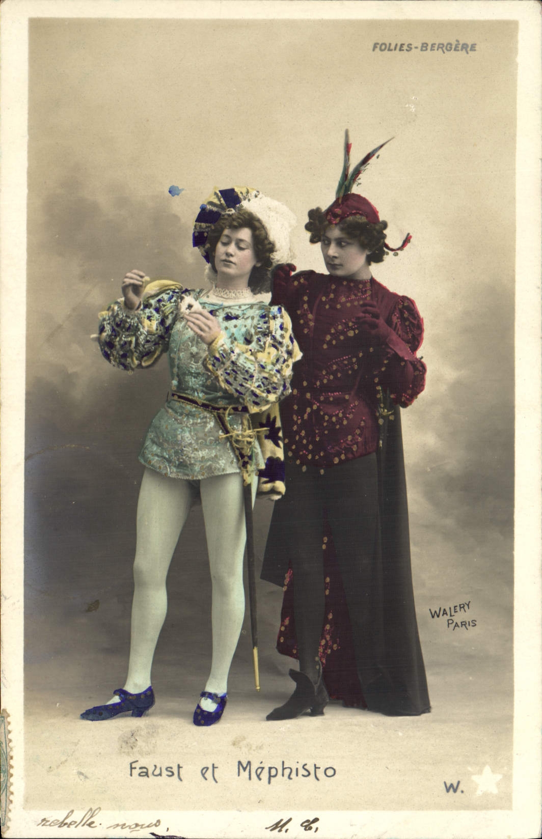 Faust et Méphisto — représentation aux Folies-Bergère — Walery Paris