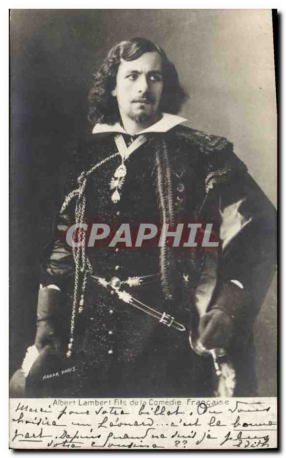 CPA Theatre Albert lambert Fils de la Comedie Francaise Paris 