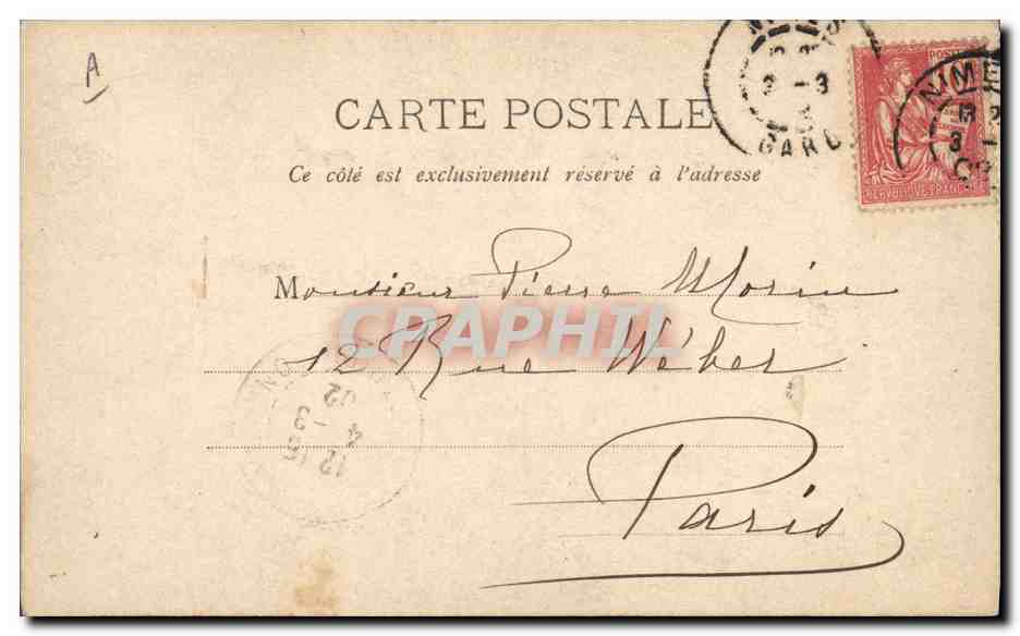 CPA Theatre Albert lambert Fils de la Comedie Francaise Paris  — Verso