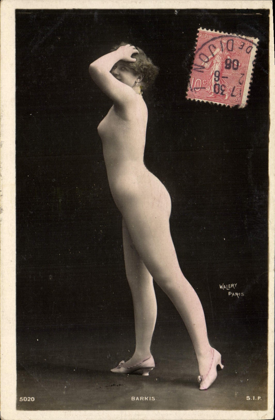 Nu féminin — pose de profil — Walery Paris, S.I.P., n° 5020