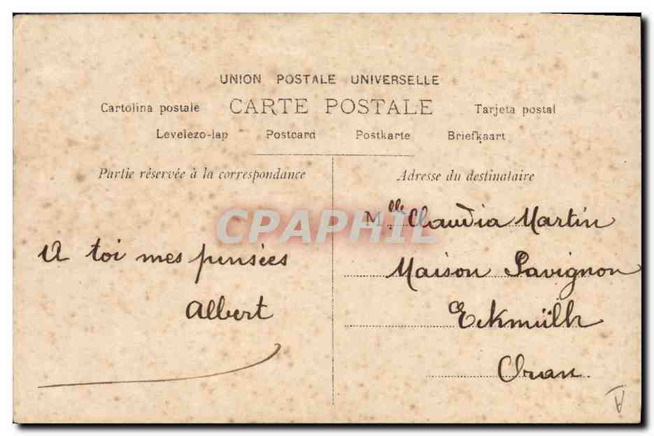 Nu féminin — pose de profil — Walery Paris, S.I.P., n° 5020 — Achterkant