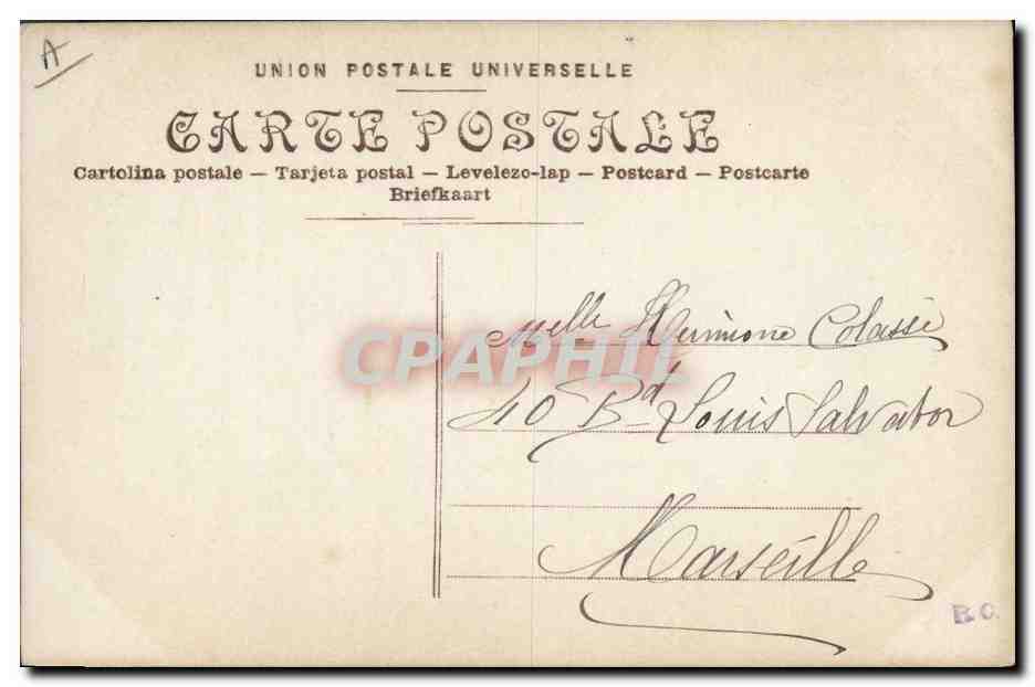 Brésil — Portrait de la chanteuse — Éditeurs d'Art Paris, n° 2311 — Rückseite