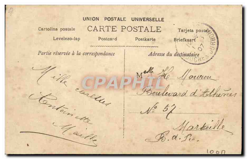 Femme en costume de scène — Gauthier — Pudlinski Paris n°1357 — Verso
