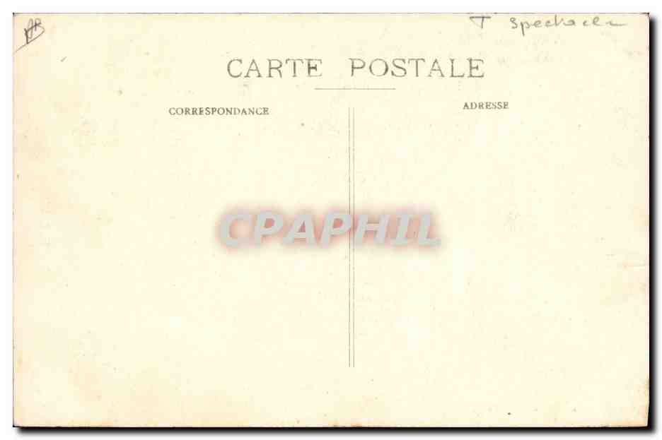 M. R. Bertin — Imitation de la Belle Otero — éditeur non visible — Verso