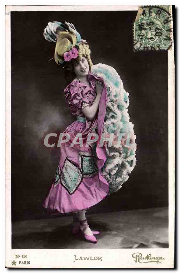 Sujet : Actrice en costume — Éditeur : Reutlinger, Paris, n° 93