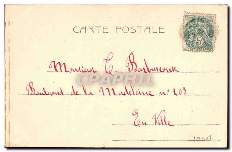 Mme Irma de Lafere — Dans l'attente — Alteroeca - Terni, n°3741 — Verso