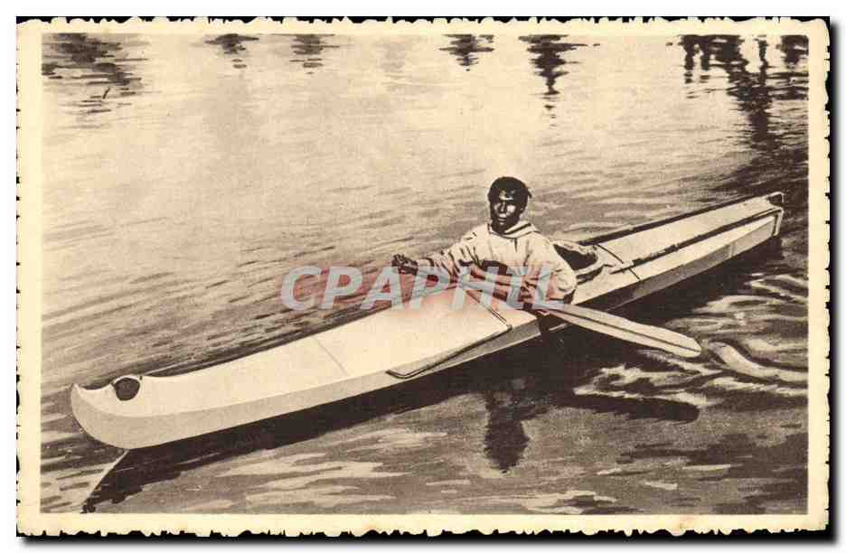 CPA Polaire Amerique du Nord Alaska Le Kayak 