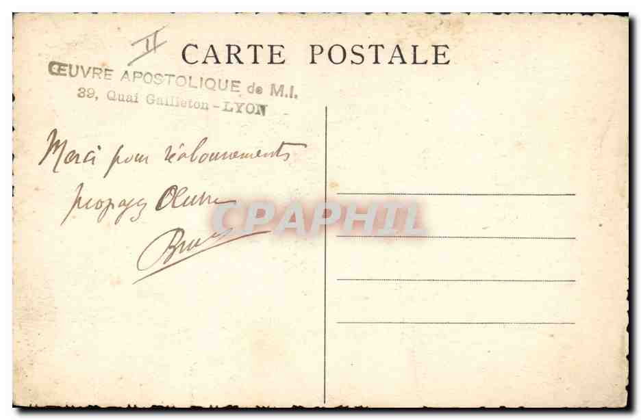 S.G. Mgr BREYNAT, Vicario apostólico — en traje de viaje — CE.A.M.I. — Reverso