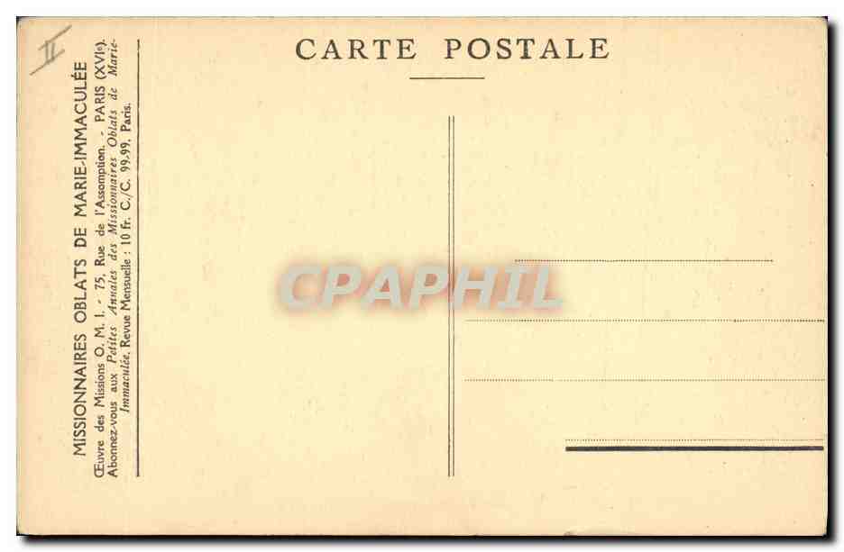 CPA Polaire Amerique du Nord Missions Esquimaudes La Maison de la Petite Therese au Cap Esquimau — Rückseite