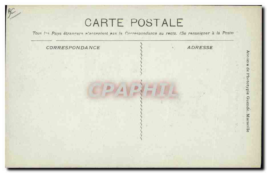 Marseille, Kolonialausstellung — Saal des Prinzen von Monaco — Palast des Meeres — Rückseite