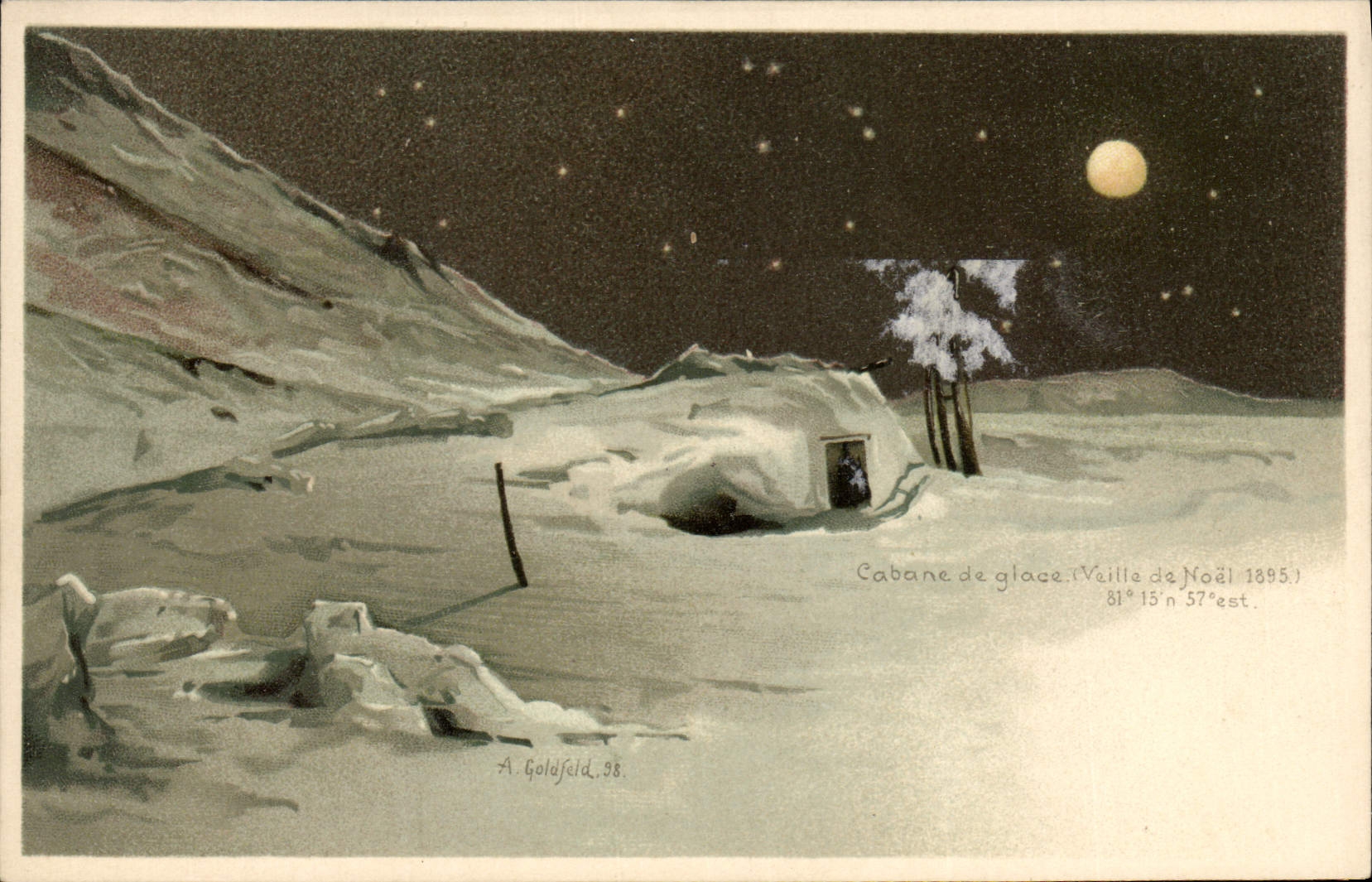Cabane de glace — Veille de Noël 1895 — A. Goldfeld, 58