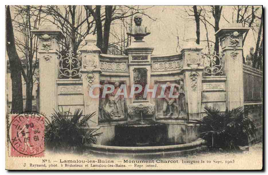 CPA Polaire Lamalou les Bains Monument Charcot