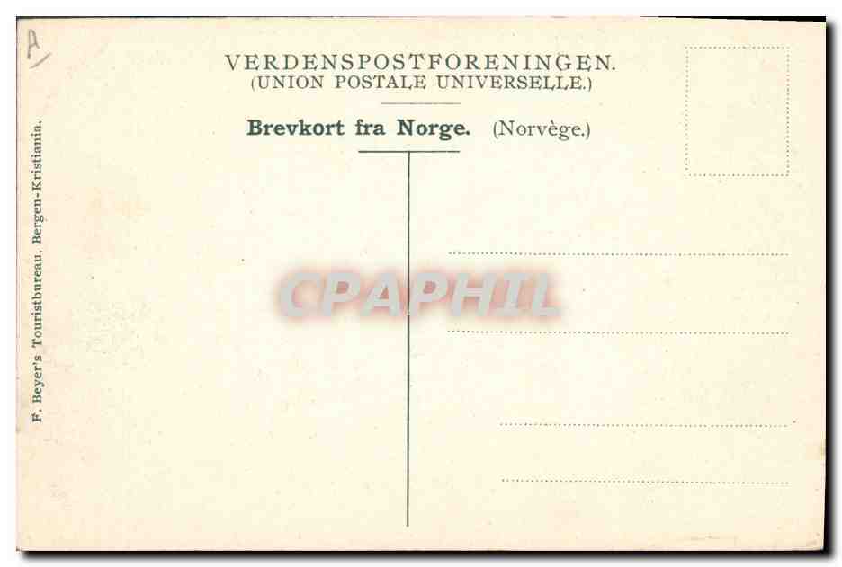 CPA Polaire Kjendalsbrae — Rückseite