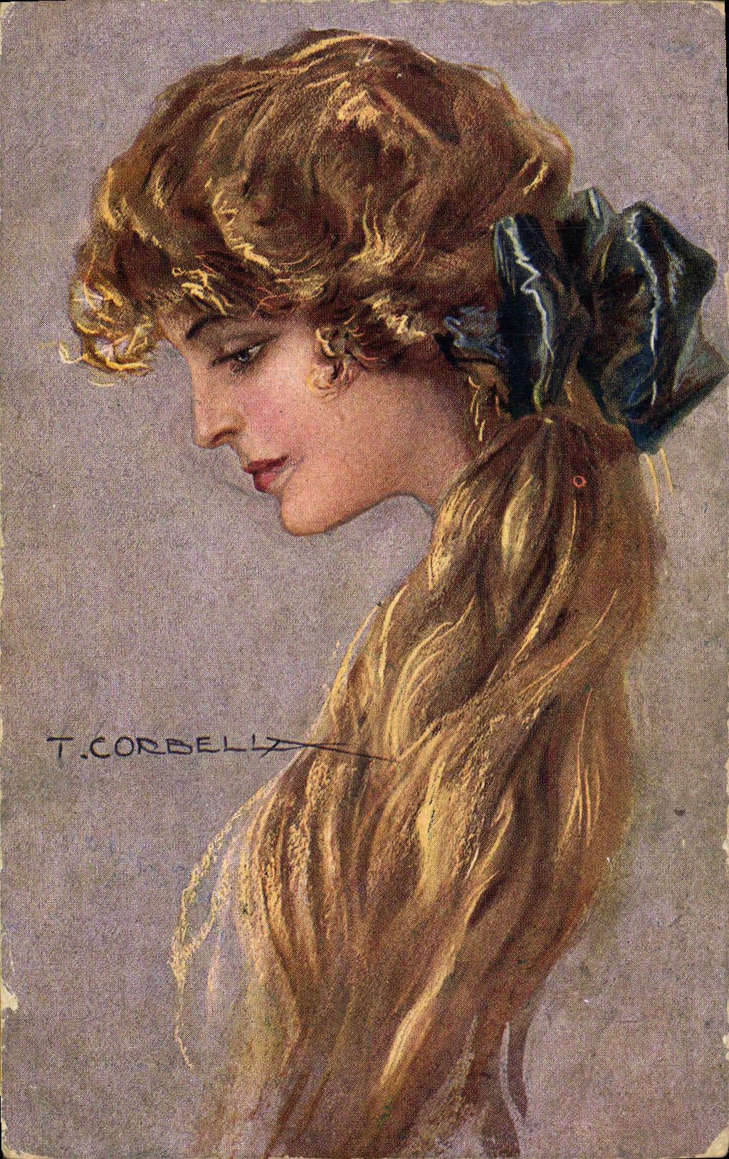 CPA Fantaisie Illustrateur Corbella Femme