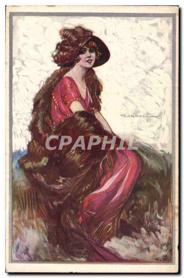 CPA Fantaisie Illustrateur Corbella Femme