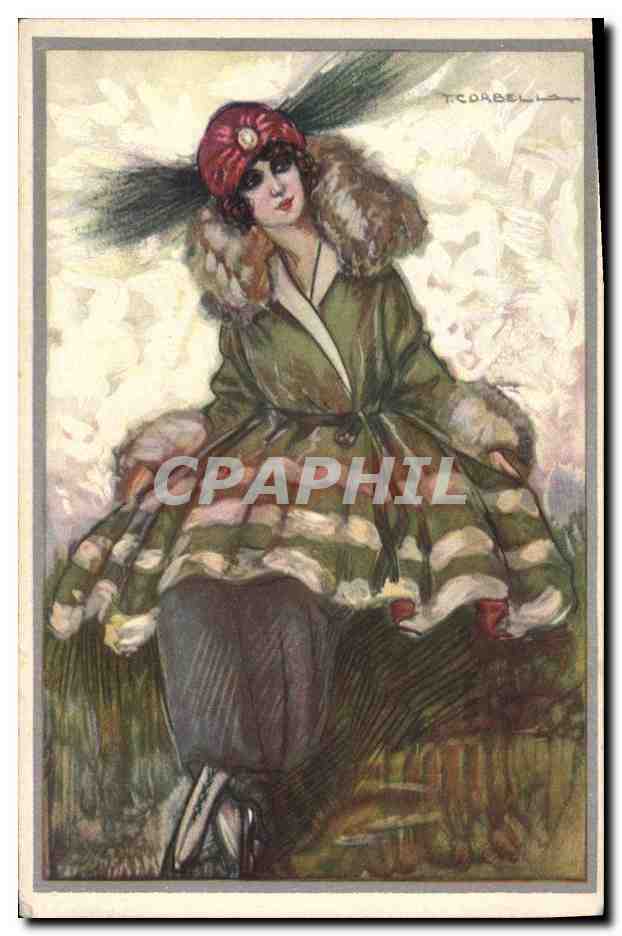 CPA Fantaisie Illustrateur Corbella Femme