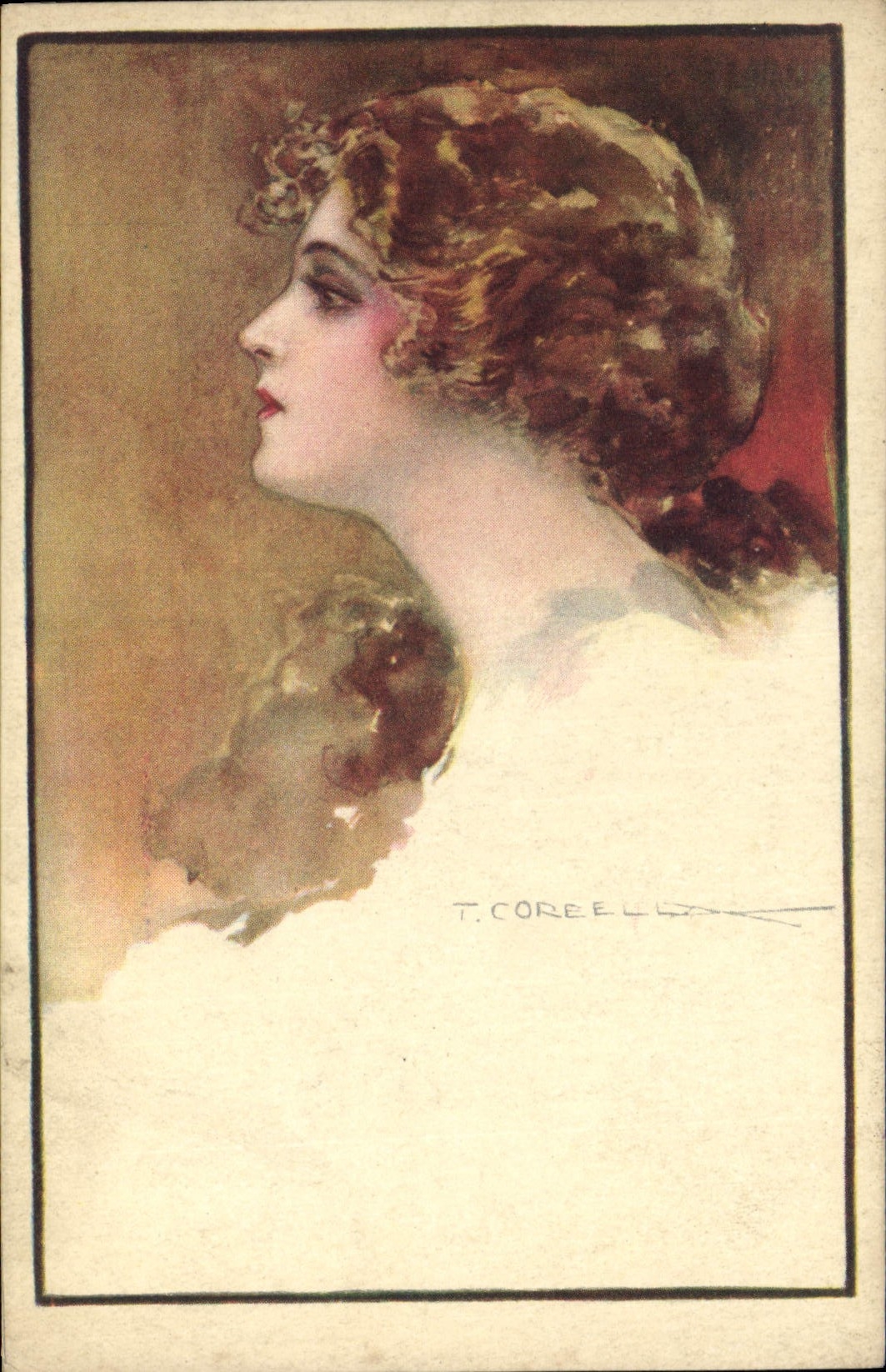 CPA Fantaisie Illustrateur Corbella Femme
