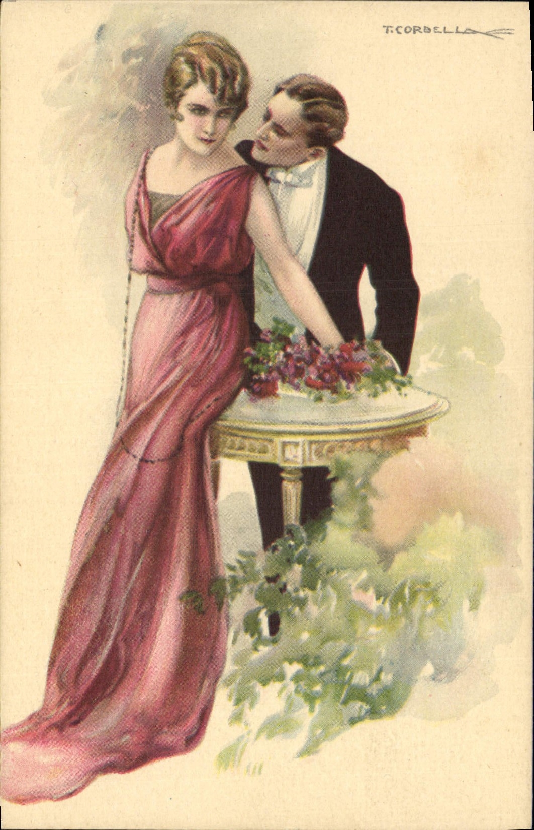 CPA Fantaisie Illustrateur Corbella Femme