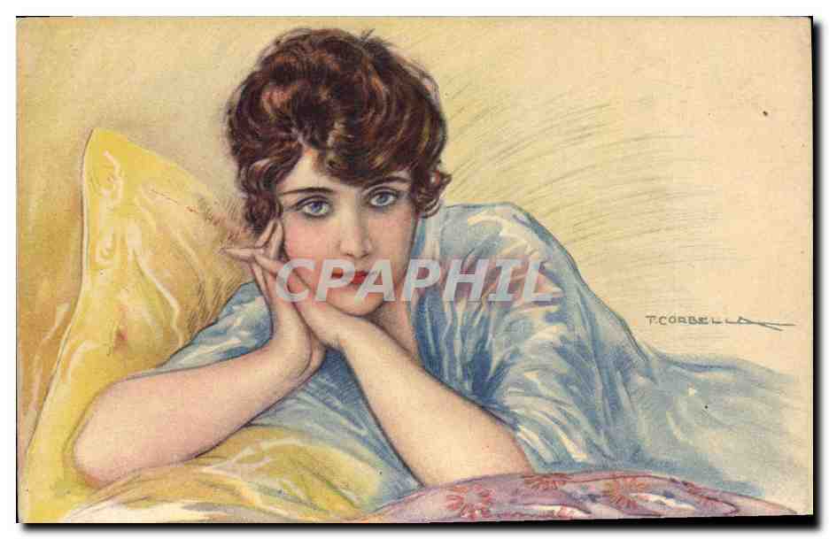 CPA Fantaisie Illustrateur Corbella Femme