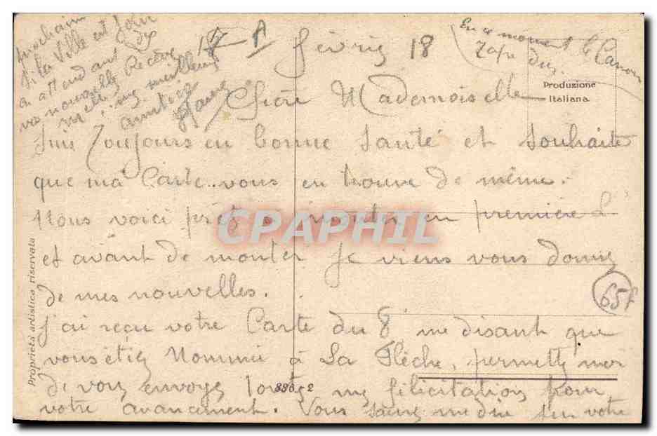 CPA Fantaisie Illustrateur Cherubini Femme — Rückseite