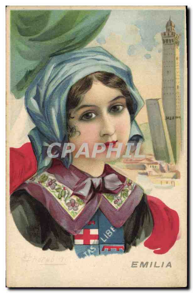 CPA Fantaisie Illustrateur Cherubini Femme Emilia