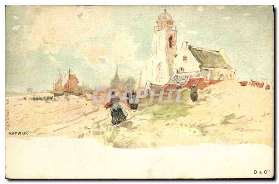 CPA Fantaisie Illustrateur Katwijk
