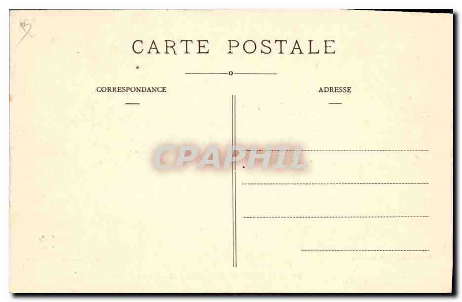 CPA Folklore Auvergne Un repas de noce — Verso