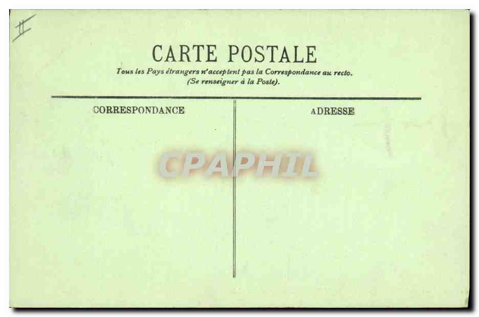 CPA Folklore Auvergne La bourree — Verso