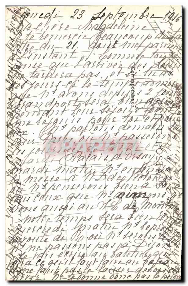 CPA Folklore Auvergne Bourree enfantine  — Verso