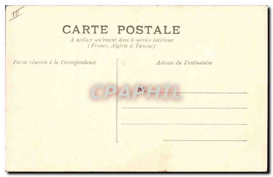CPA Folklore Auvergne Bourree Vis a vis — Verso