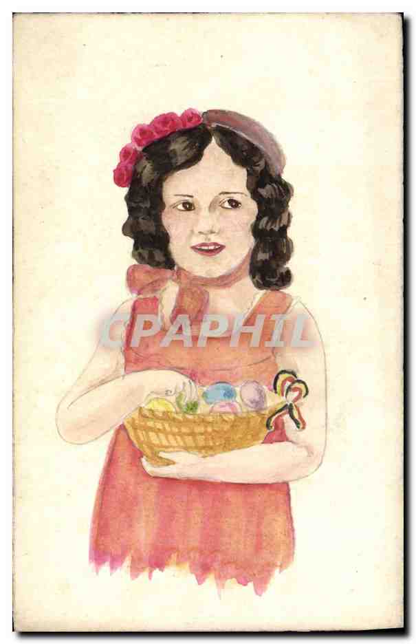 CPA (dessin la main) Enfant