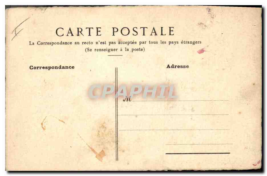 CPA (dessin la main) Fleurs — Rückseite