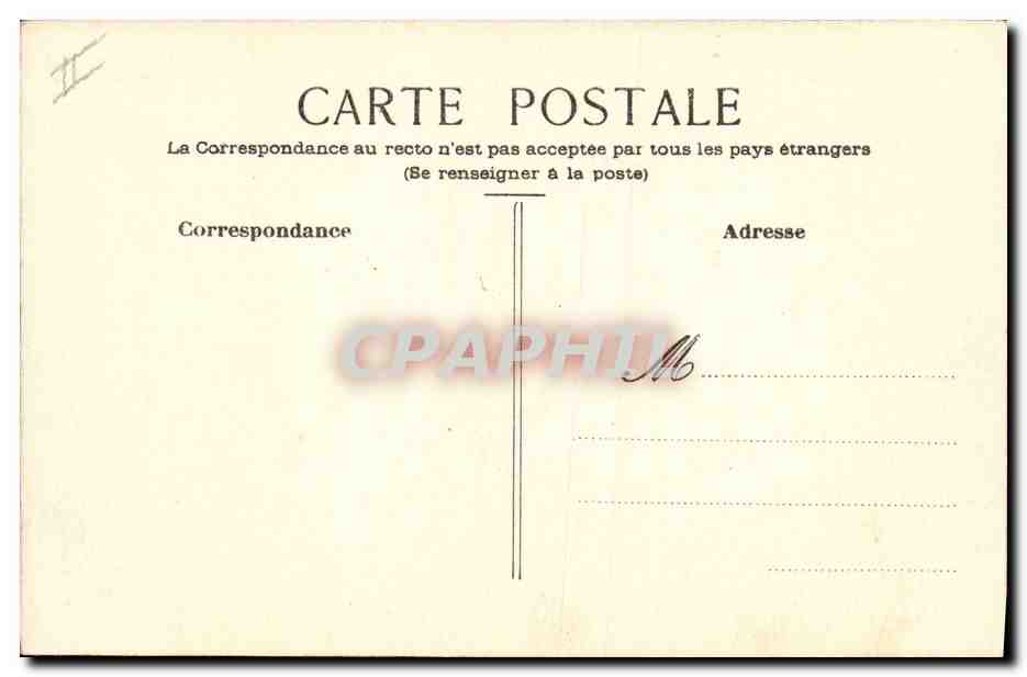 CPA (dessin la main) Oiseau — Rückseite