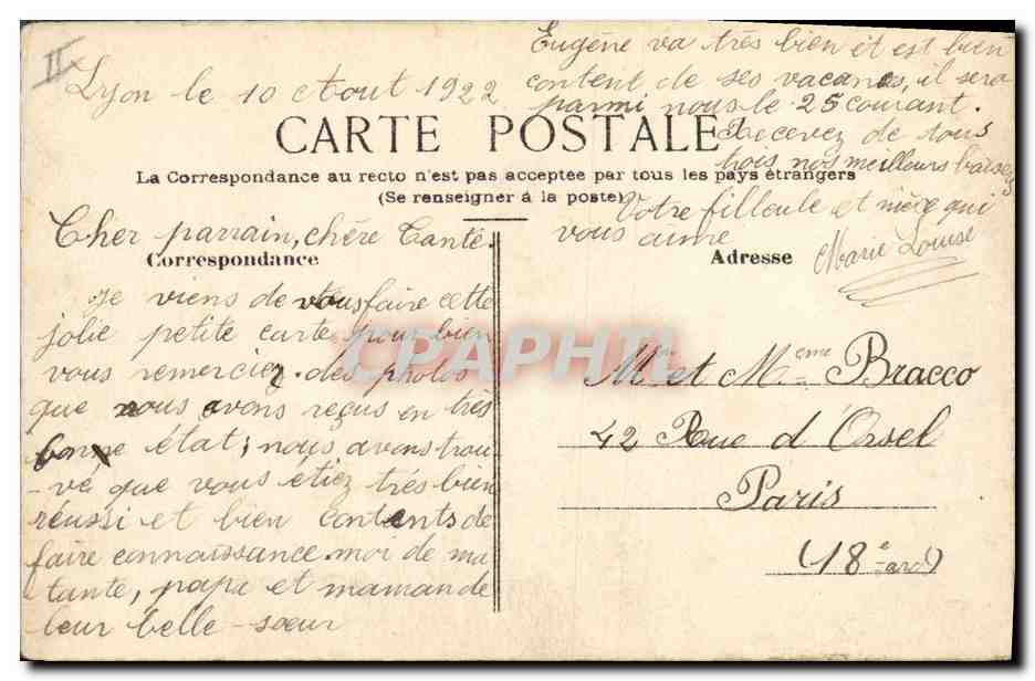 CPA (dessin la main) Fleurs Hirondelle — Rückseite