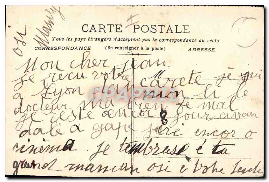 CPA (dessin la main) Enfant  — Rückseite