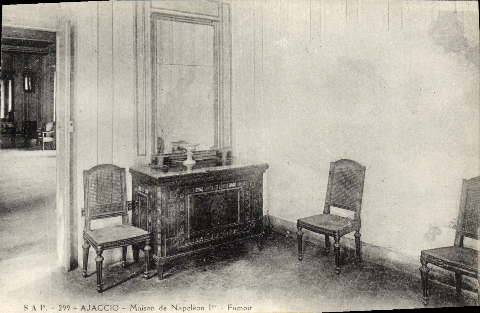 CPA Napoleon 1er Ajaccio Maison Fumoir