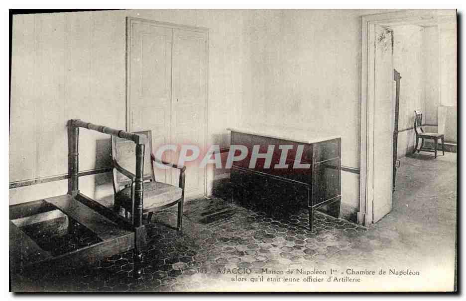 CPA Napoleon 1er Ajaccio Maison Chambre