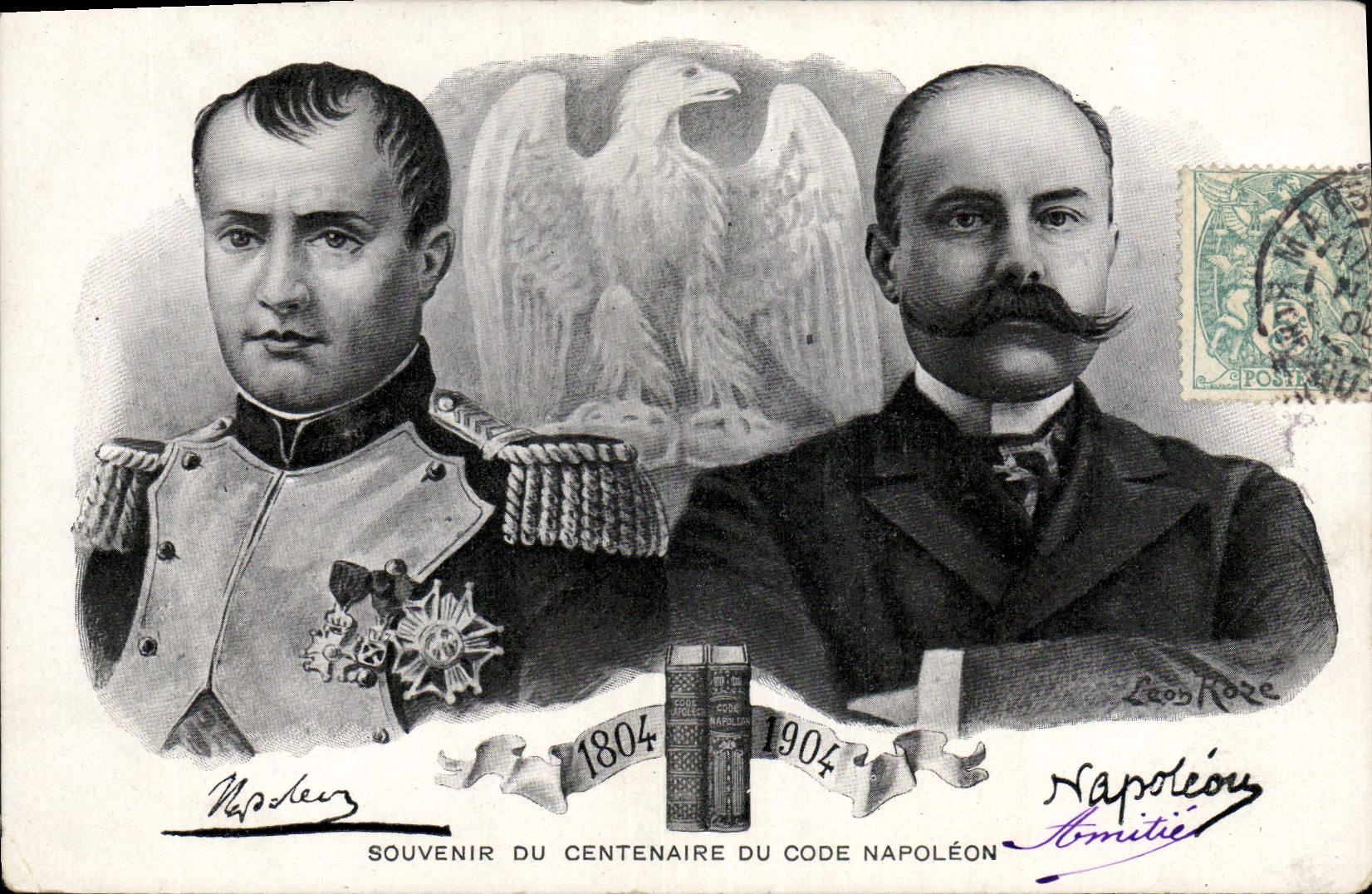 CPA Napoleon 1er Souvenir du centenaire du code Napoleon Aigle