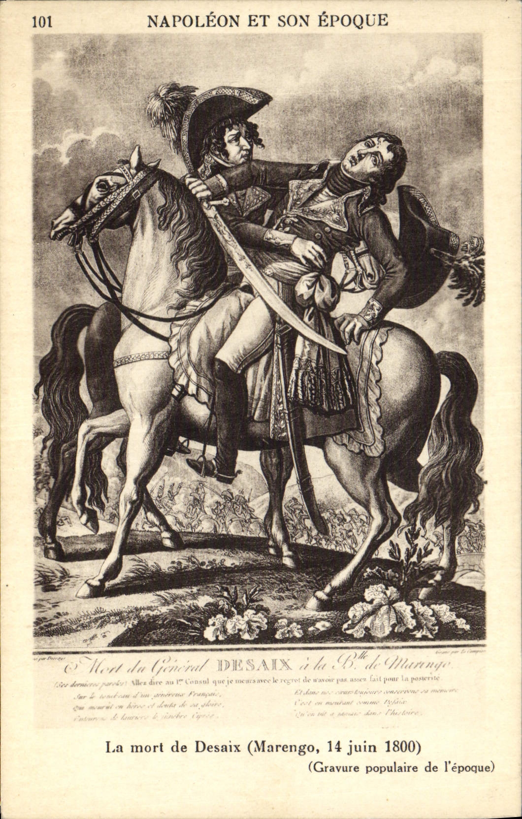 CPA Napoleon 1er La mort de Desaix 14 juin 1800