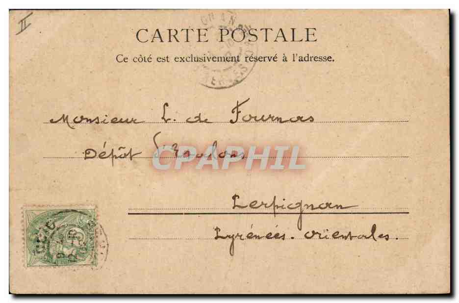 CPA Napoleon 1er Ajaccio Acte de bapteme de Napoleon — Rückseite