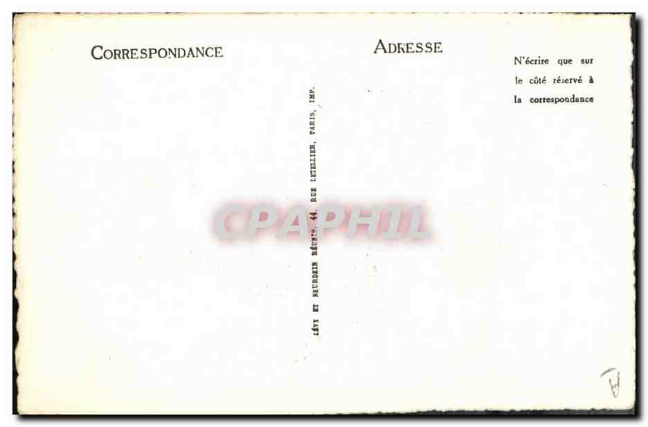 CPA Jeanne de Bourbon  — Rückseite