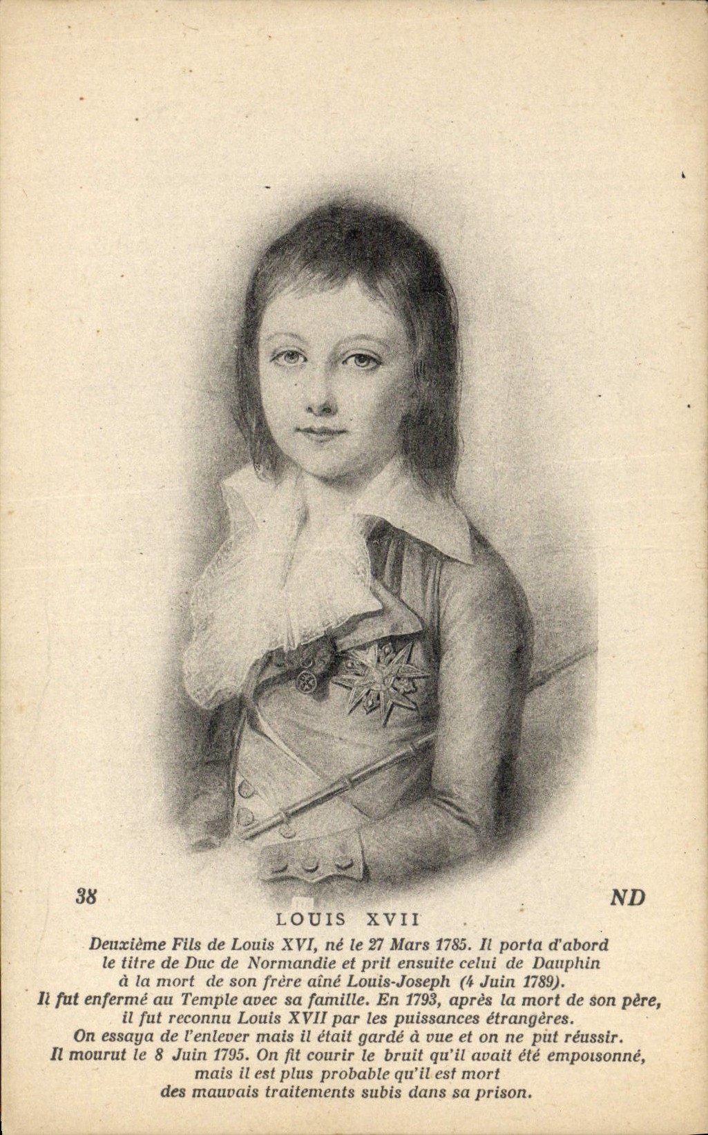 CPA Louis XVII
