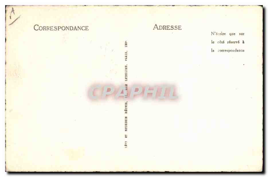 CPA Marie Antoinette d'Autriche — Verso