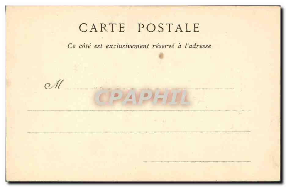 CPA Comtesse d'Artois — Verso