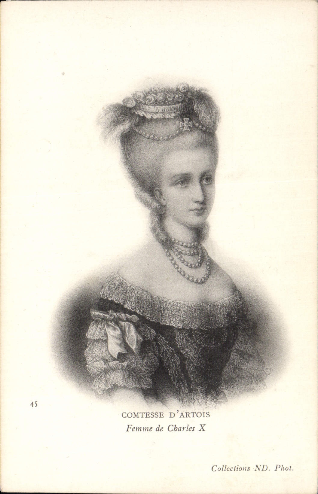 CPA Comtesse d'Artois